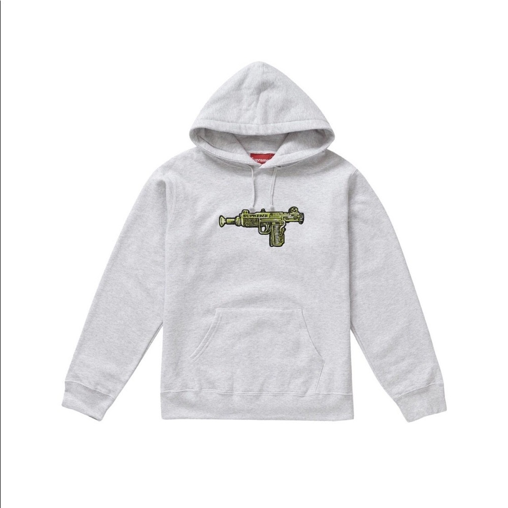 XL - SS19 Supreme Toy Uzi Hoodie - Ash Grey